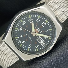 AUTOMATIC 6309A VINTAGE SEIKO 5 JAPAN MENS BLUE COLOR DIAL WATCH a701422-3
