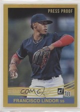 2018 Donruss Retro 1984 Variations Press Proof Gold 7/99 Francisco Lindor z7h