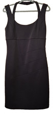 Guess Little Black Bodycon Mini Dress Size 12 Halter Tank Sheath Chic Sexy LBD