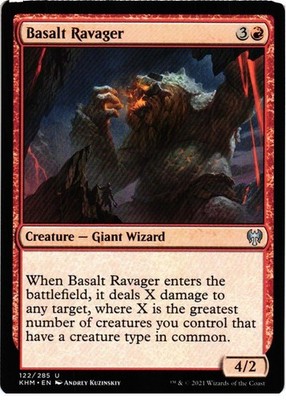 Basalt Ravager 122 UC Kaldheim NM MTG