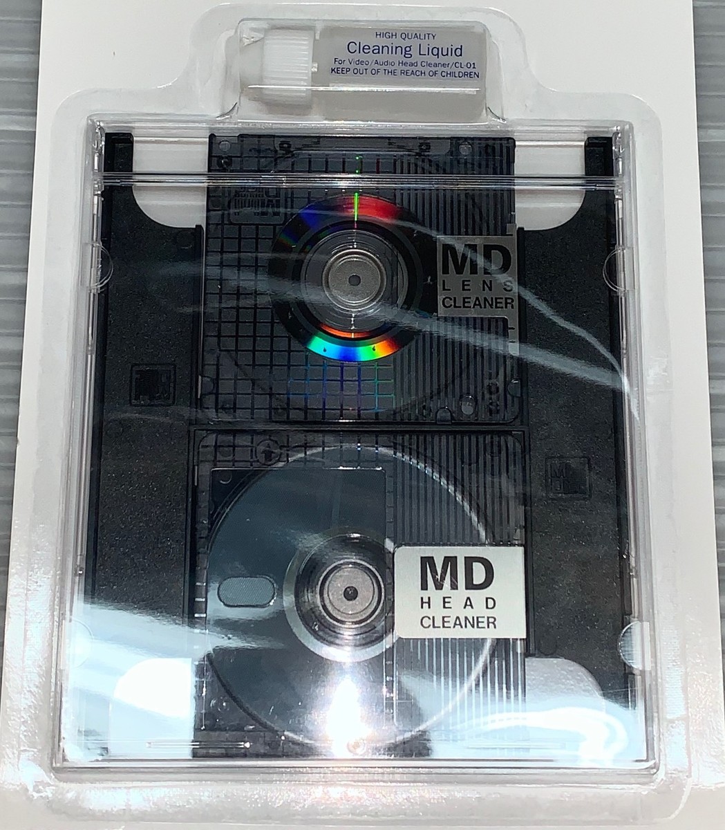 Wet/Dry MD Mini Disc Cleaning Kit with Head and Lens Cleaner MD