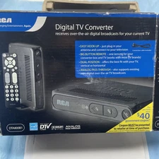 RCA DTA800B1 Digital-to-Analog TV Converter(missing Connection Cable)