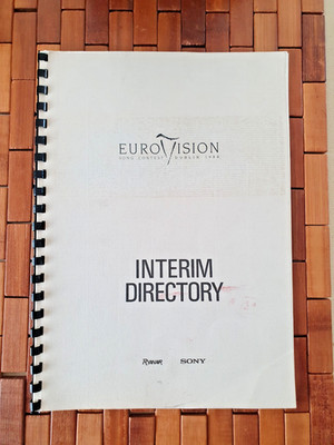 Eurovision Song Contest 1988 Dublin Interim Directory  Guide RTE Celine Dion