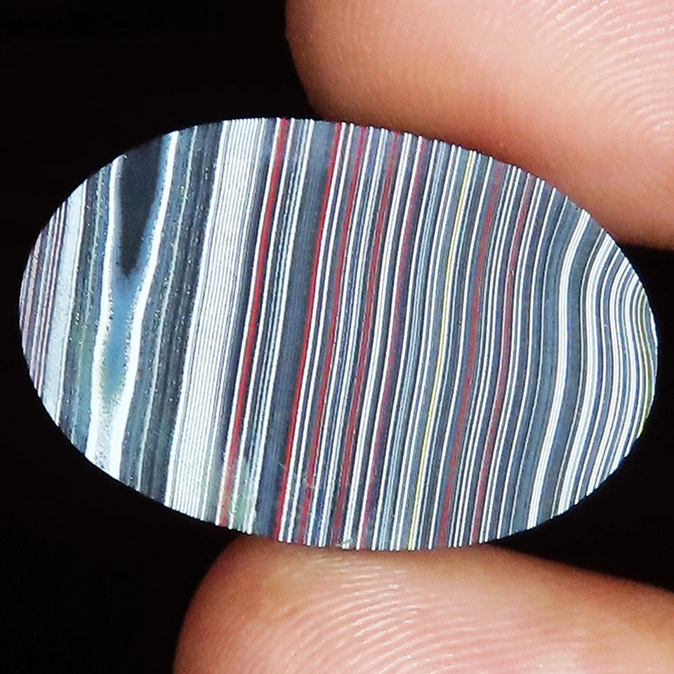 Fordite Detroit Agate Oval Shape Ultra Rare Gemstone 14.10 Cts 16x25x7 mm YU229 - Image 3 of 4