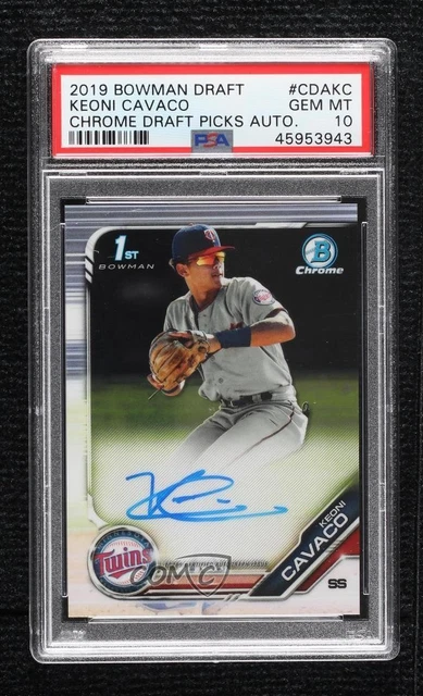 2019 Bowman Draft Chrome Draft Pick Keoni Cavaco #CDA-KC Auto 08rm