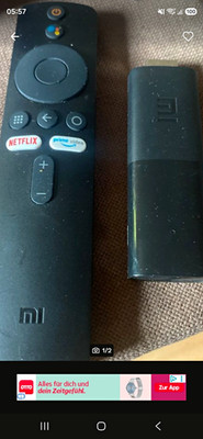 Xiaomi Mi TV Stick HDMI Streaming Dongle USB-Anschluss Schwarz + Fernbedienung