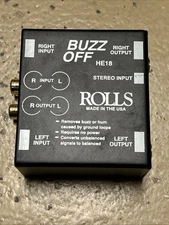 Rolls HE18 Buzz Off Hum Eliminator Balanced/Unbalanced Conve Untested As-Is