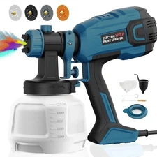 Paint Sprayer 700W HVLP High Power Electric Spray Paint Gun w/ Adjustable Spray