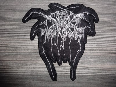 Darkthrone Shape Patch Silver Mayhem