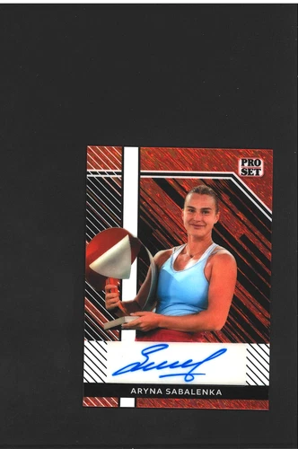 MINT Aryna Sabalenka Auto Pro Set #/8 Leaf Tennis Autograph 2024 World #1