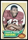 1970 Topps Card Football Charlie Taylor Washington Redskins #145 EX