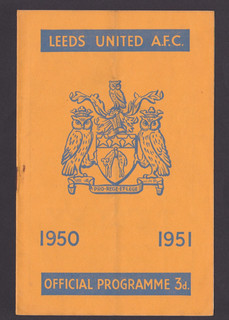 FOOTBALL PROGRAMME LEEDS UNITED V NOTTS COUNTY 1950
