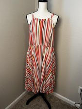 Torrid Striped Sleeveless Midi Dress Size 1