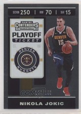 2019-20 Panini Contenders Playoff Ticket 127/199 Nikola Jokic #85 0a5t
