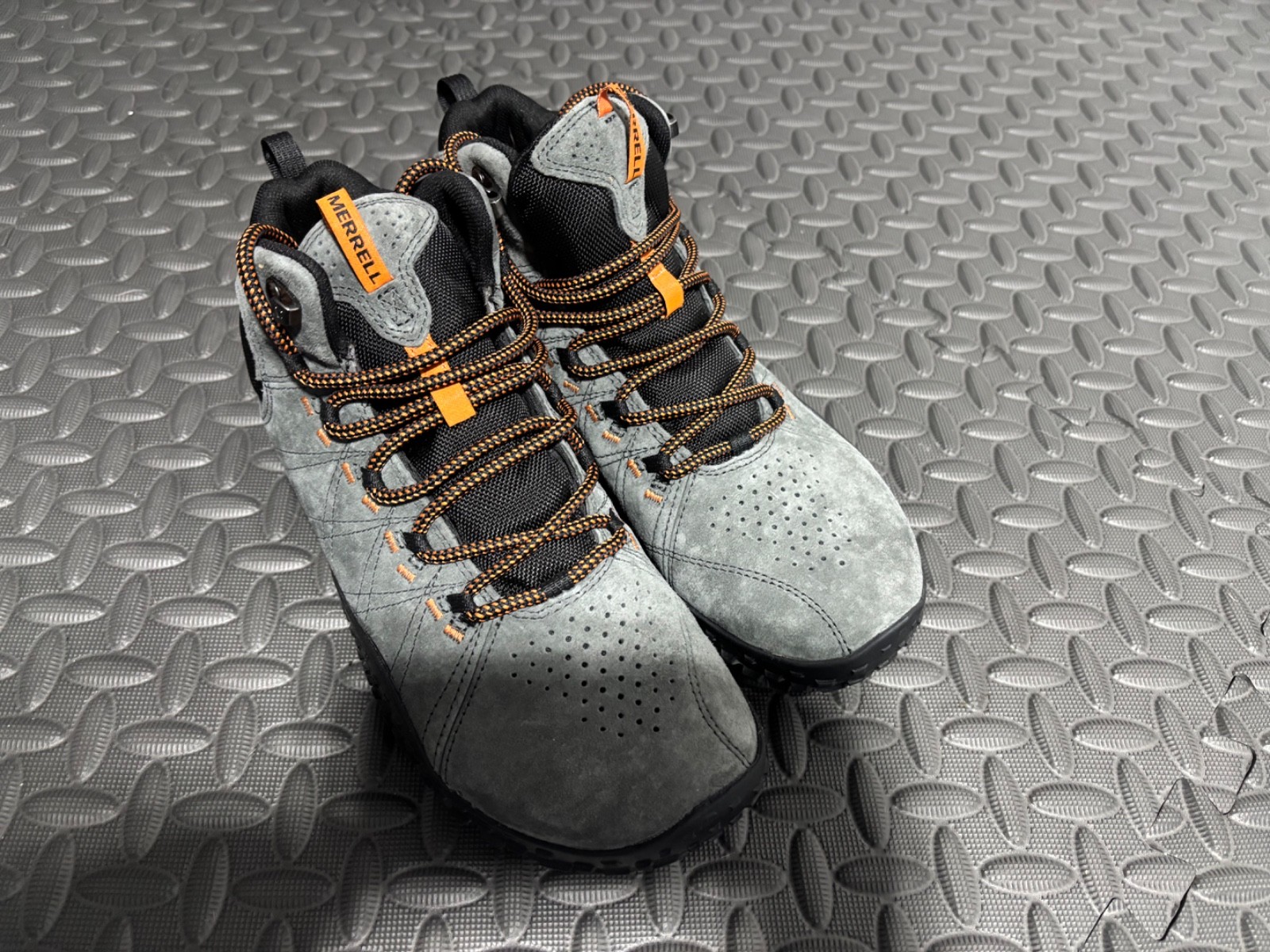 Merrell Barefoot Trail Gloves Men’s Size 9 Gray Orange Minimalist Trail Shoes