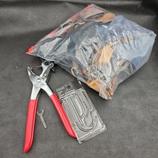 Leather Craft Tool Kit Hole Punch Needles Scrap Leather Bundle DIY Set
