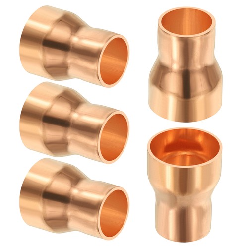 3/4" to 1/2" Nominal Size Copper Reducer 5pcs Fitting Pipe Connector Adapter