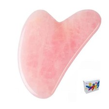 Gua Sha Facial Tools, Natural Jade Stone Guasha Tool for face Massager and 1pcs