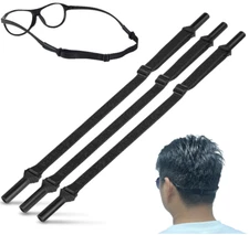 Glasses Strap Sports, 3 Pcs Eyeglasses Straps for Sunglasses, Adjustable Anti Sl