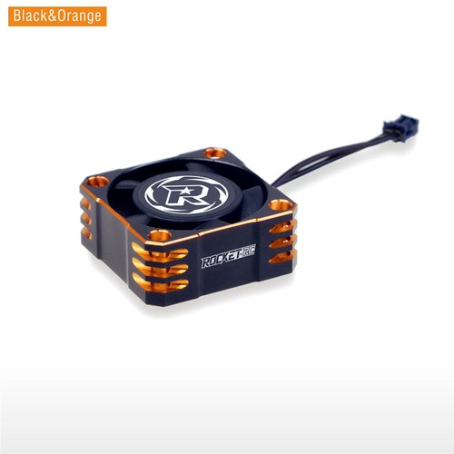 Rocket Metal Cooling Fan 32000RPM 25mm for 1/8 1/10 1/12 RC Car Brushless Motor - Picture 4 of 15