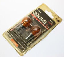 Netami 47-63157 2 Pieces Color Glass Miniature Bulbs Vehicle Lighting 3157 Amber