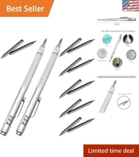 Durable 2-Pack Scriber Set for Precision Marking - Includes Replacement Tips