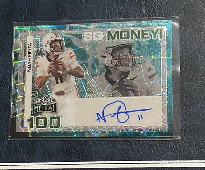 2024 Leaf Metal - So Money! Noah Fifita AQUA LASER ROOKIE AUTO 1/1! AZ Wildcats