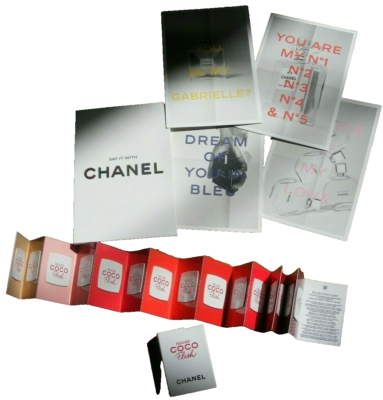 CHANEL Rouge Coco Flash mini Flat Booklet Card+ Parfum Variation
