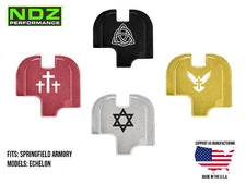 for Springfield Echelon Rear Slide Cover Plate Aluminum Engraved Spiritual