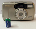 Samsung Maxima 80Gl 35mm Point & Shoot Film Camera w/ New Battery - Tested Works