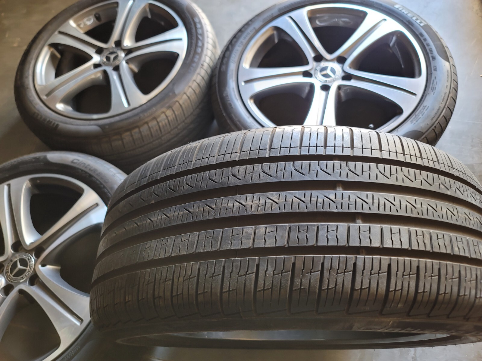 4) OEM MERCEDES E300 2017 2018 2019 18" FACTORY ORIGINAL WHEELS RIMS TIRES eBay