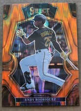 2023 Panini Select Premier Level Orange Flash Prizm Endy Rodriguez #136