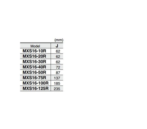 SMC MXS16-40R Pneumatic Precision Guide Slide Cylinder With end lock.⊕IK - Picture 5 of 5