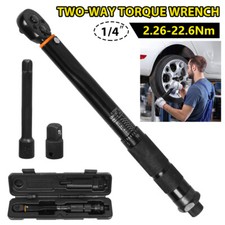 Ratcheting Torque Wrench 1/4" Socket Square Drive 2.26 - 22.6Nm Wheel Wrench Kit