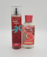 Bath  Body Works Velvet Sugar Fine Fragrance Body Mist  Body Lotion Set of 2