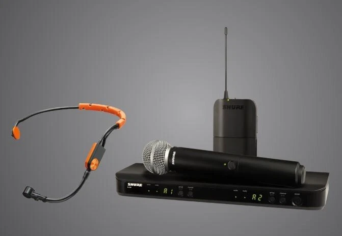 Funkmikrofon - Set Shure (Headset + Handmikrofon, Sender, Empfänger) - neu