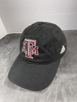 YOUTH Adidas Texas A&M University College Station Aggies Gig em Black Strap Hat