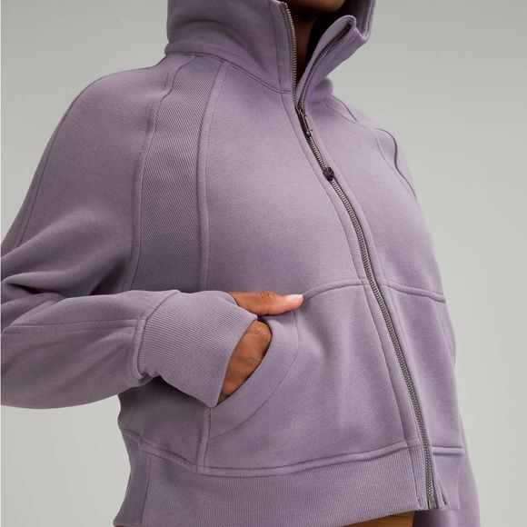 NWT Lululemon Scuba Oversized Full Zip Dusky Lavender Size XS/S