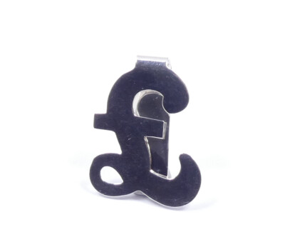 Geldklammer Sterling Silber £ British Pound Symbol London 2020 gepunzt