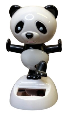 Flip Flap Solar Powered Dancing Panda Swing Dancer Novelty Crazy Bobblehead Toy