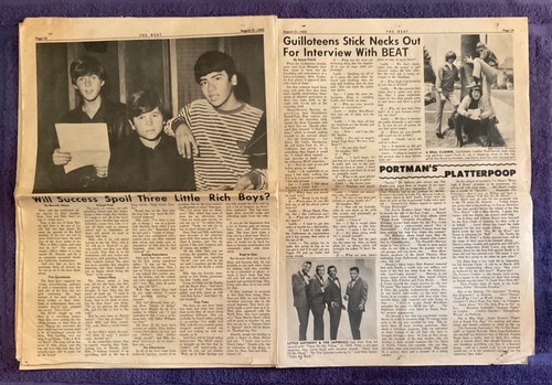 KYA Beat 1965 Magazine #4 Beatles Stones Chad & Jeremy Dino Desi & Billy Herman - Picture 11 of 12
