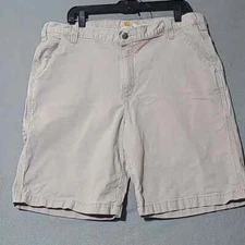 CARHARTT Men's Tan Relaxed Fit Cargo Shorts (102514-M 232 Tan) - Size 40