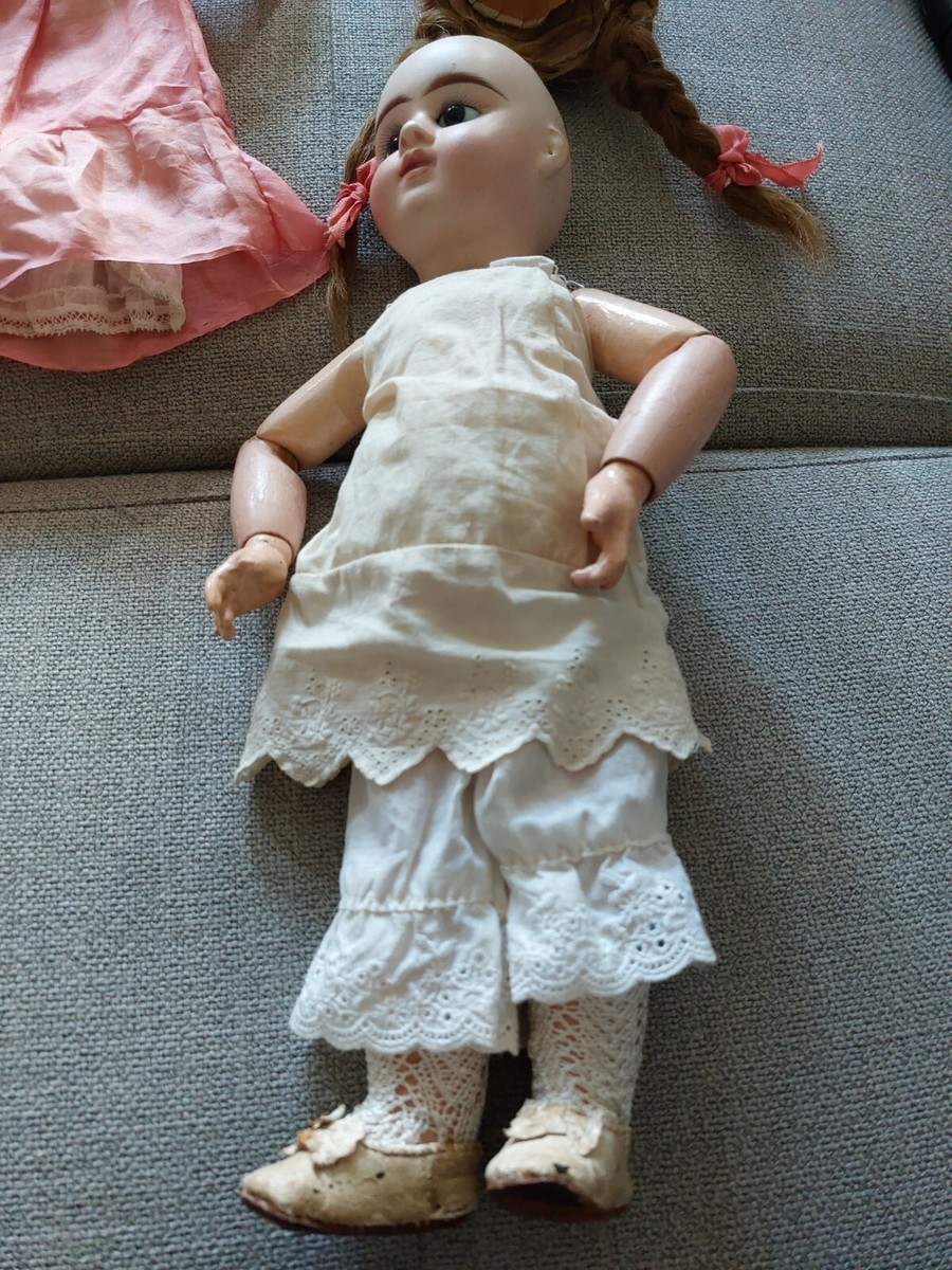 Antique Doll Baby Twin Étienne DENAMUR E5D Depose 34 CM Mouth