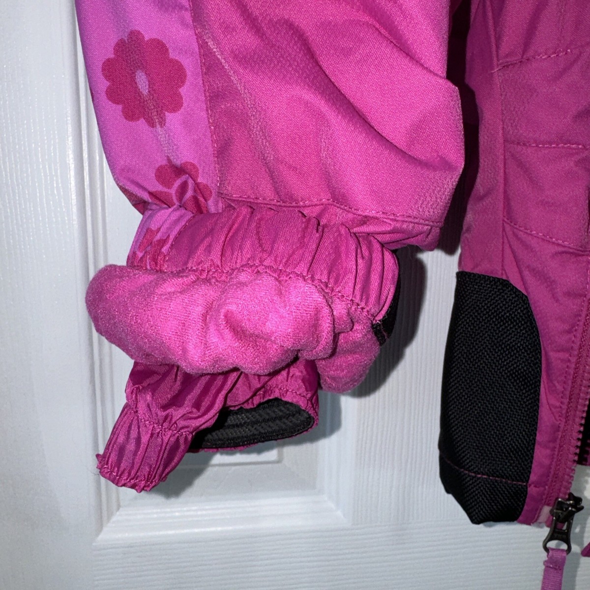 ❤️REI❤️ REI Children's Pink Flowers Winter Snowsuit 12M Full Zip