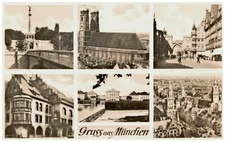 Greetings from Munich A. Lengauer Vintage RPPC Germany 6 views