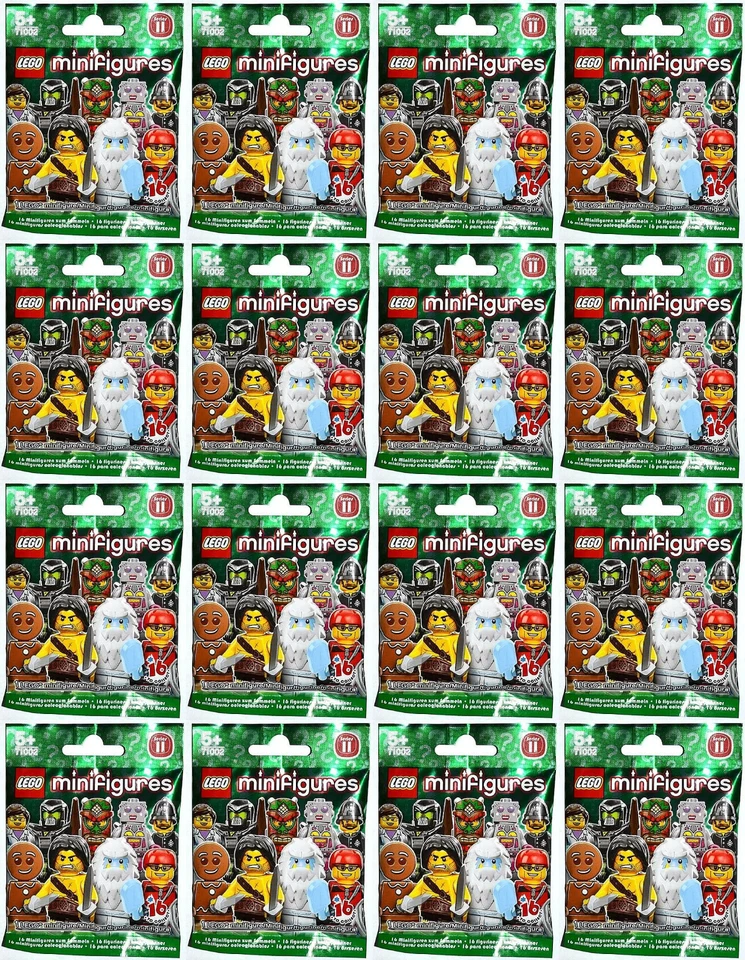 Complete Set of (16) Lego Series 11 Minifigures 71002 New Factory Sealed 2013 - Image 2 of 4