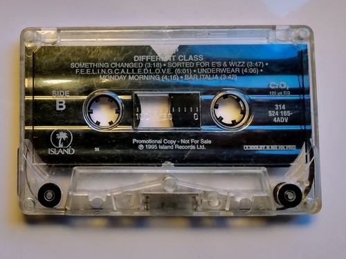 PULP: Different Class 1995 Promo Cassette Tape TESTED Island Adv Britpop RARE - Picture 7 of 15