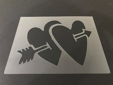 Valentines 7 Stencil 10mm or 7mm Thick, Crafts, Heart, Love, Cupid, Card