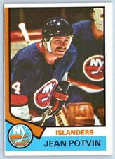 JEAN POTVIN RC 1974-75 O-PEE-CHEE 74-75 NO 101 EXMINT              49158