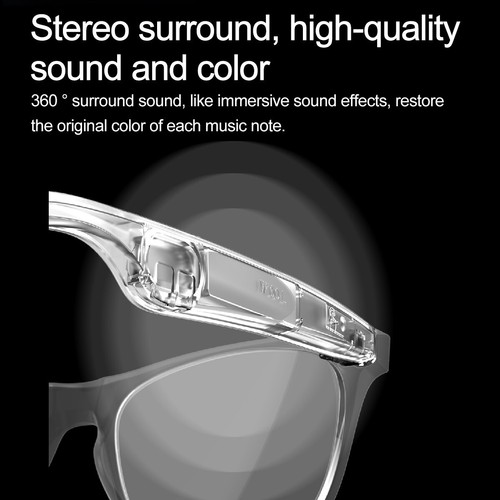W100 Smart Glasses 134 Language Online AI Translation Bluetooth Call Waterproof - Picture 14 of 36